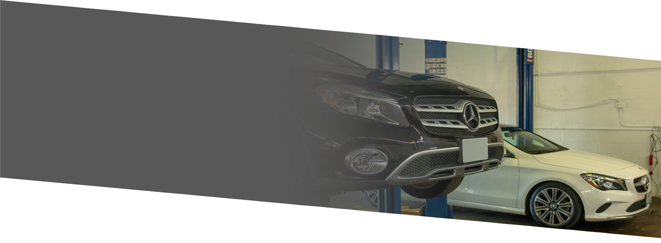 banner with grey gradient - mercedes